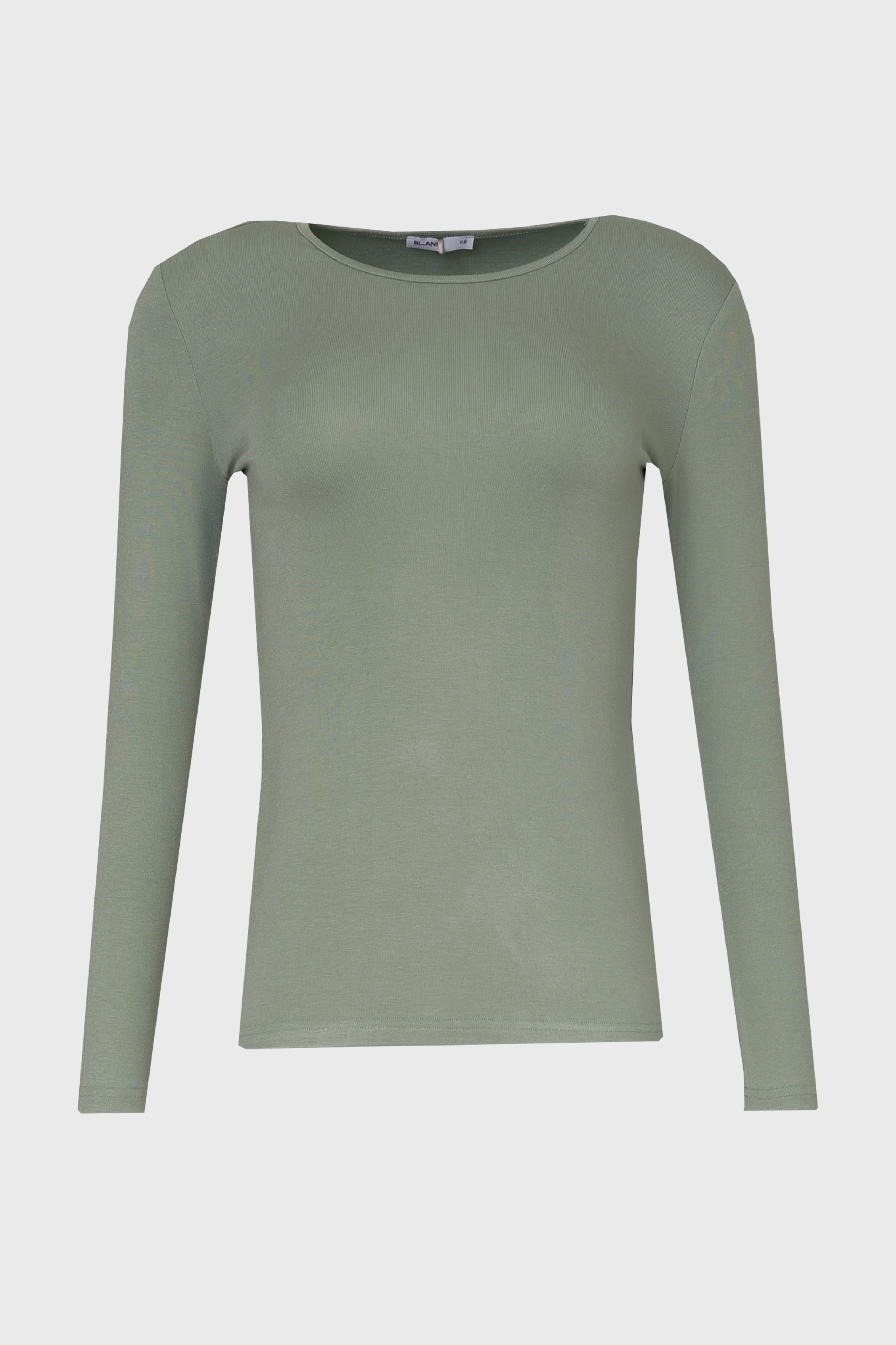 Sage Solid Long Sleeve T-Shirt - Image 6