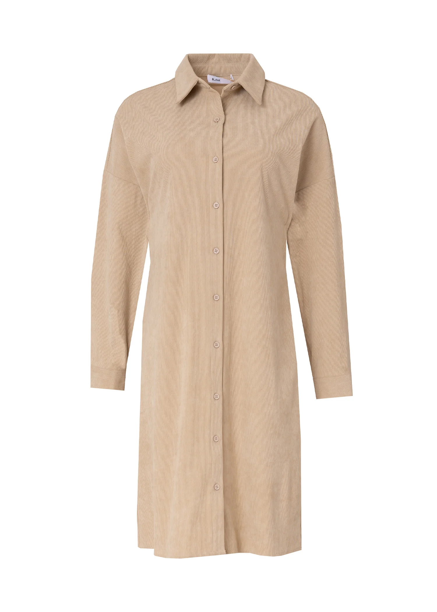 Sand Corduroy Shirt Dress - Image 5