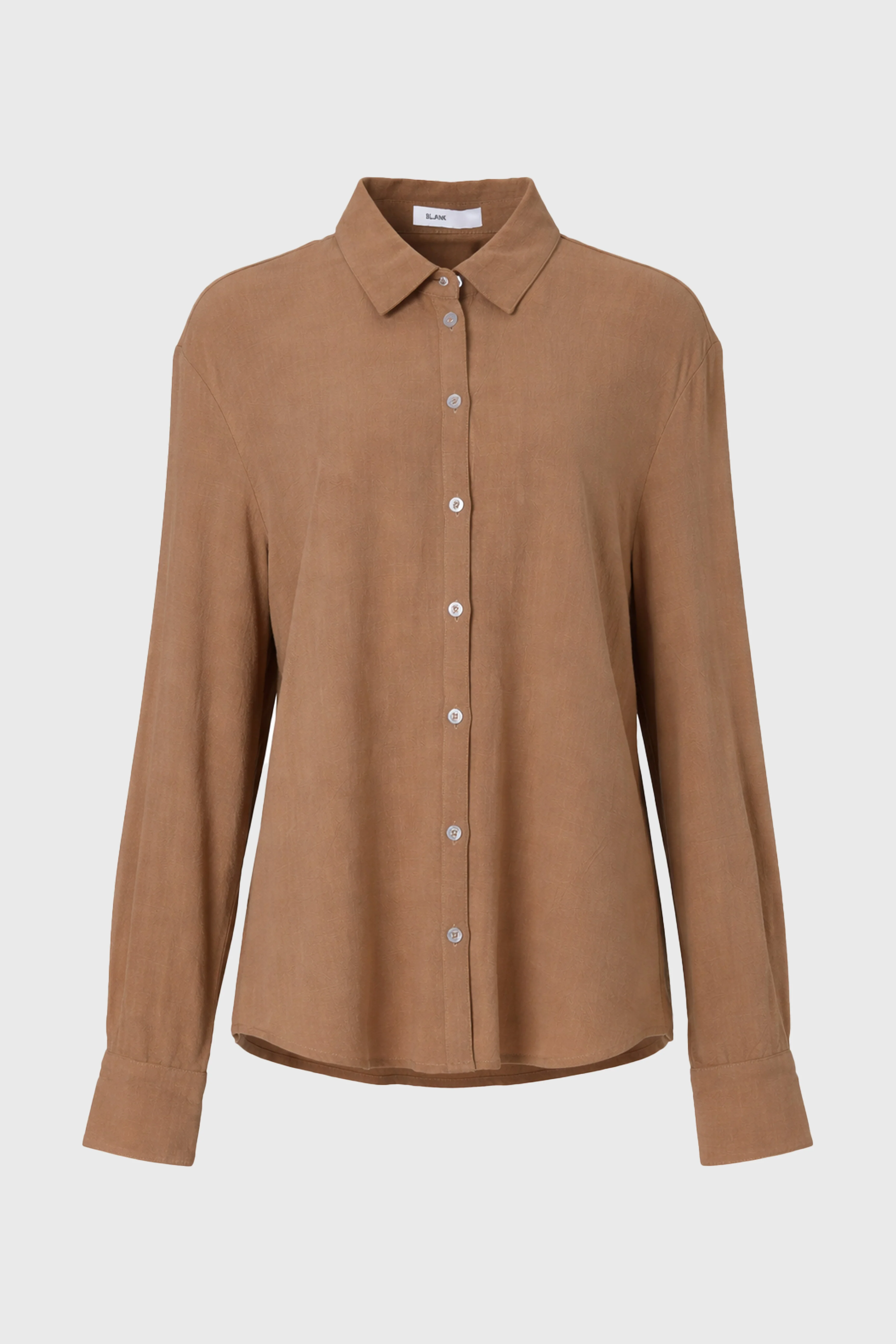 Tan Linen Feel Blouse - Image 6