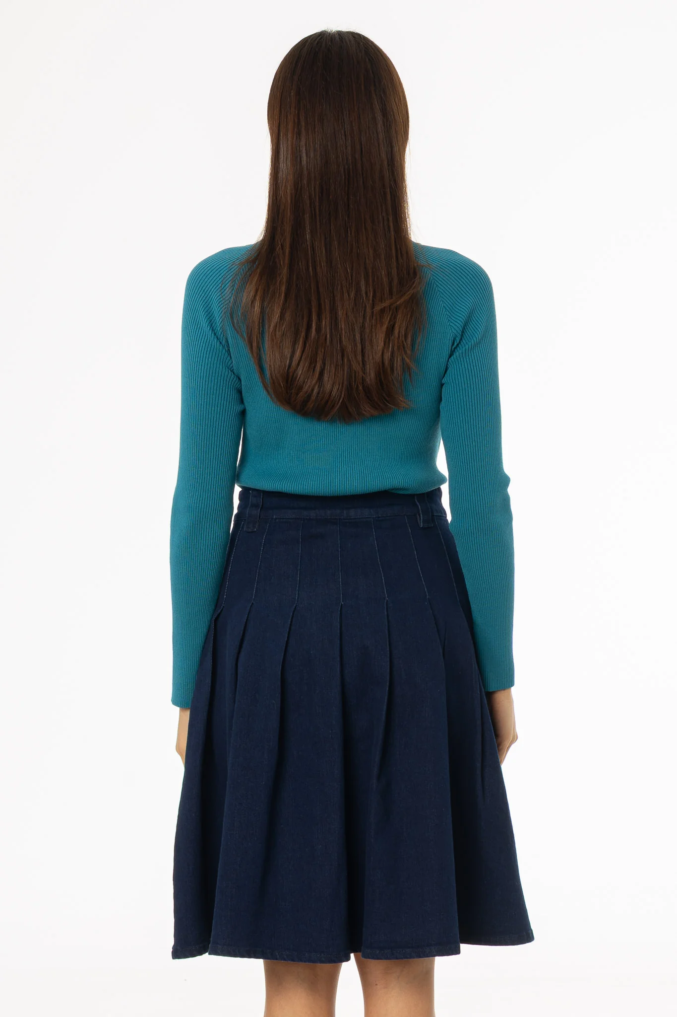 Teal Faux Shrug Knit Top - Image 3