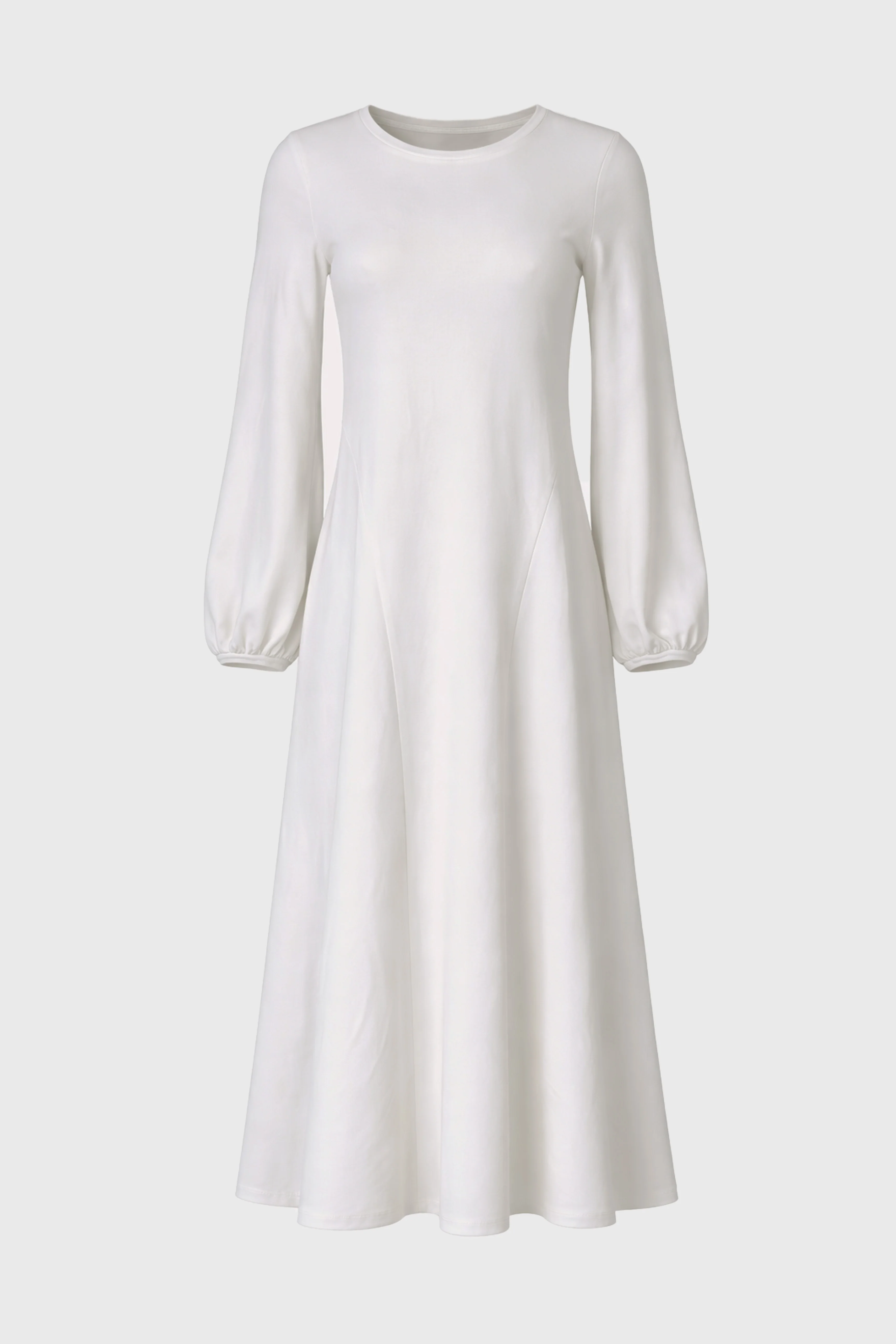 White Godet Seam Maxi Dress - Image 6