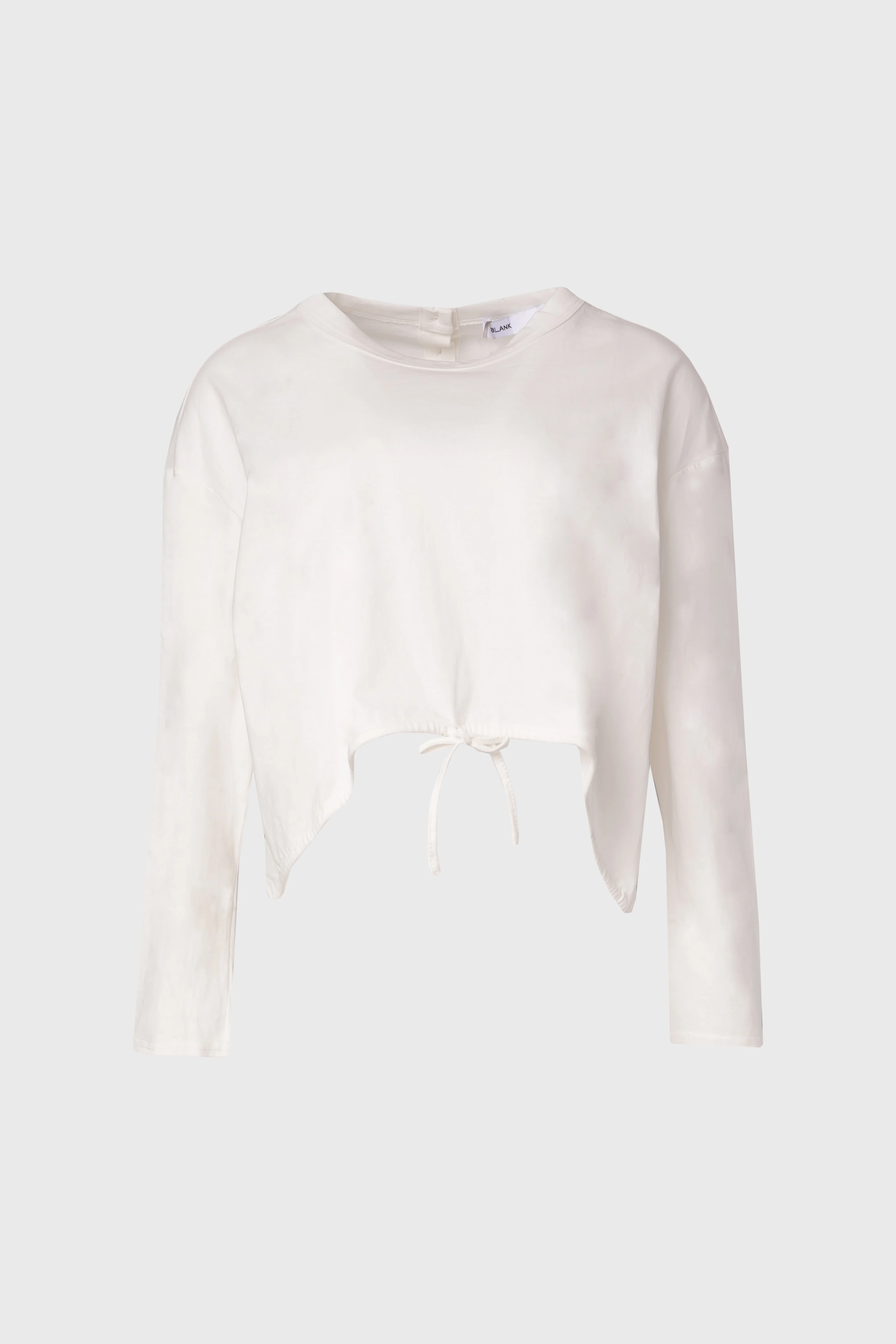 White High Low Drawstring Tee - Image 5