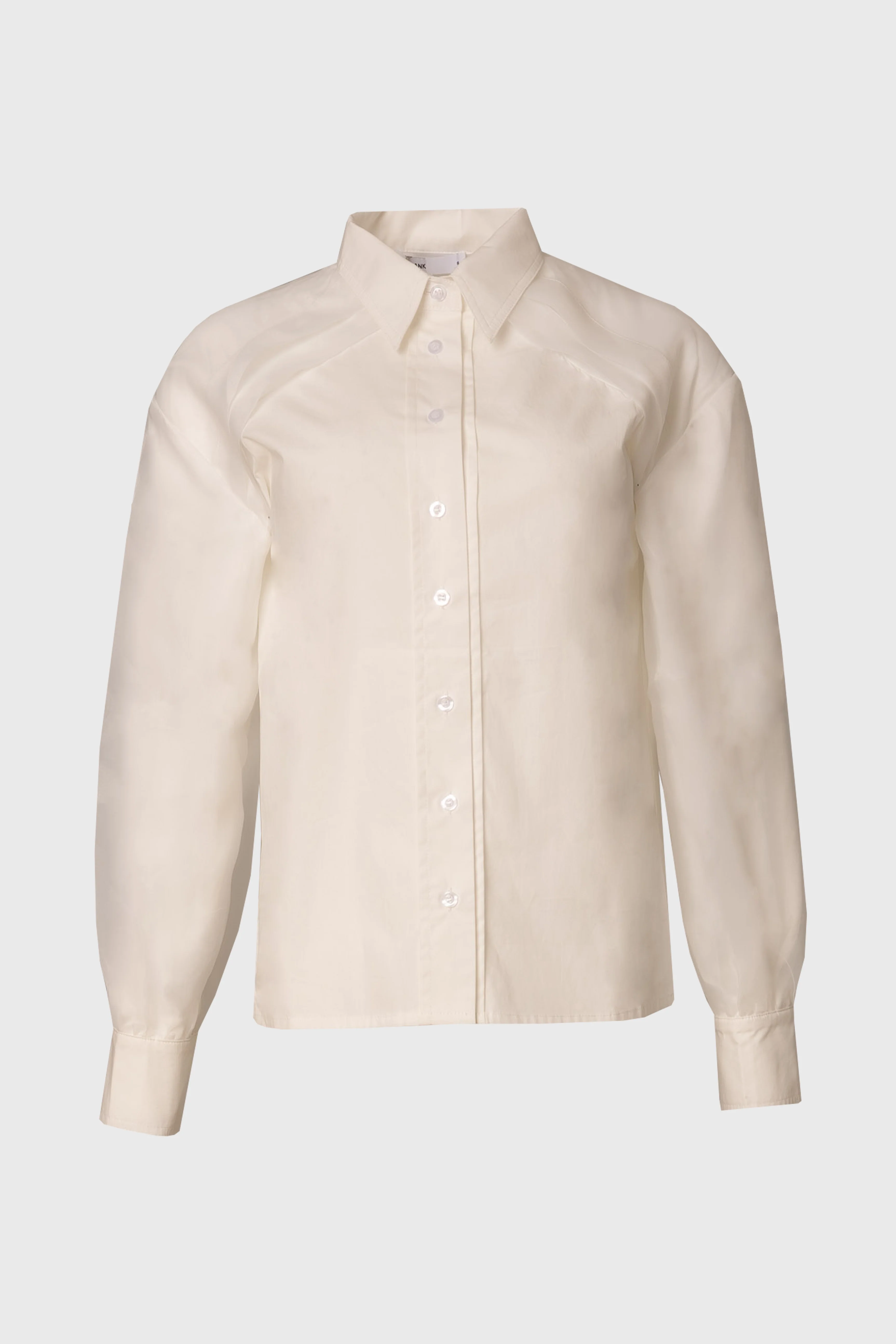 White Organza Cotton Blouse - Image 6