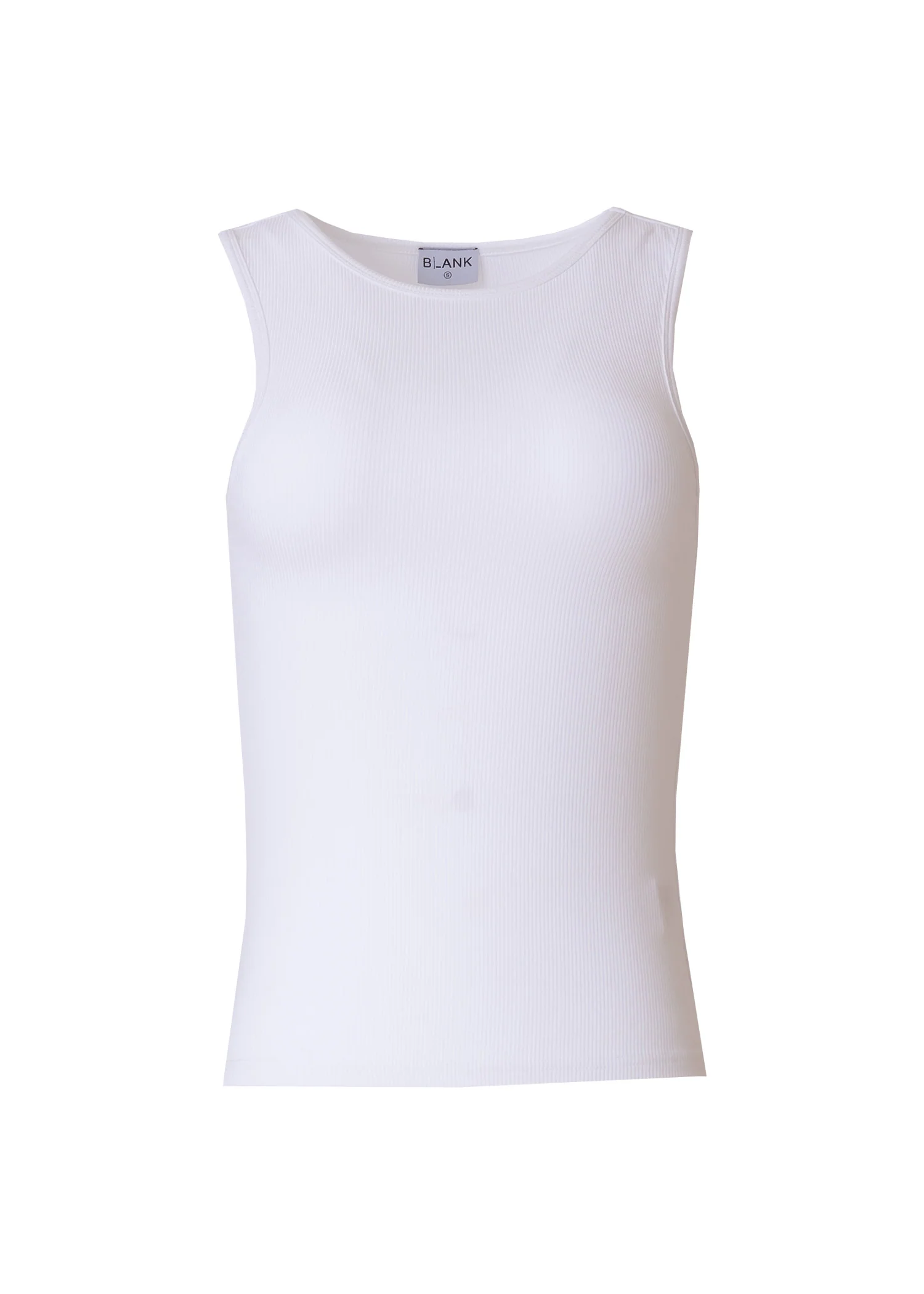 White Ribbed Tank Top - Image 5
