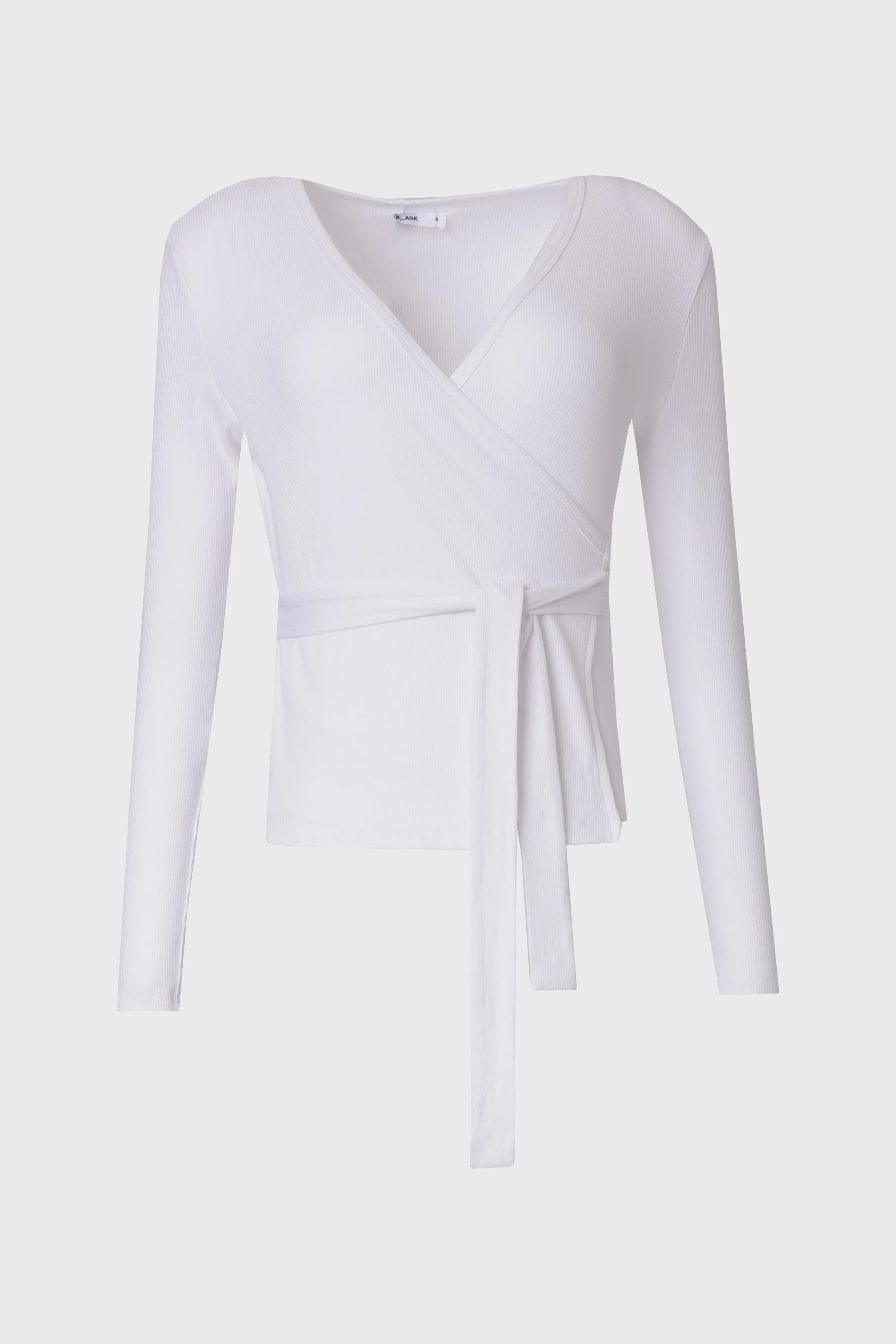 White Wrap T-Shirt - Image 5