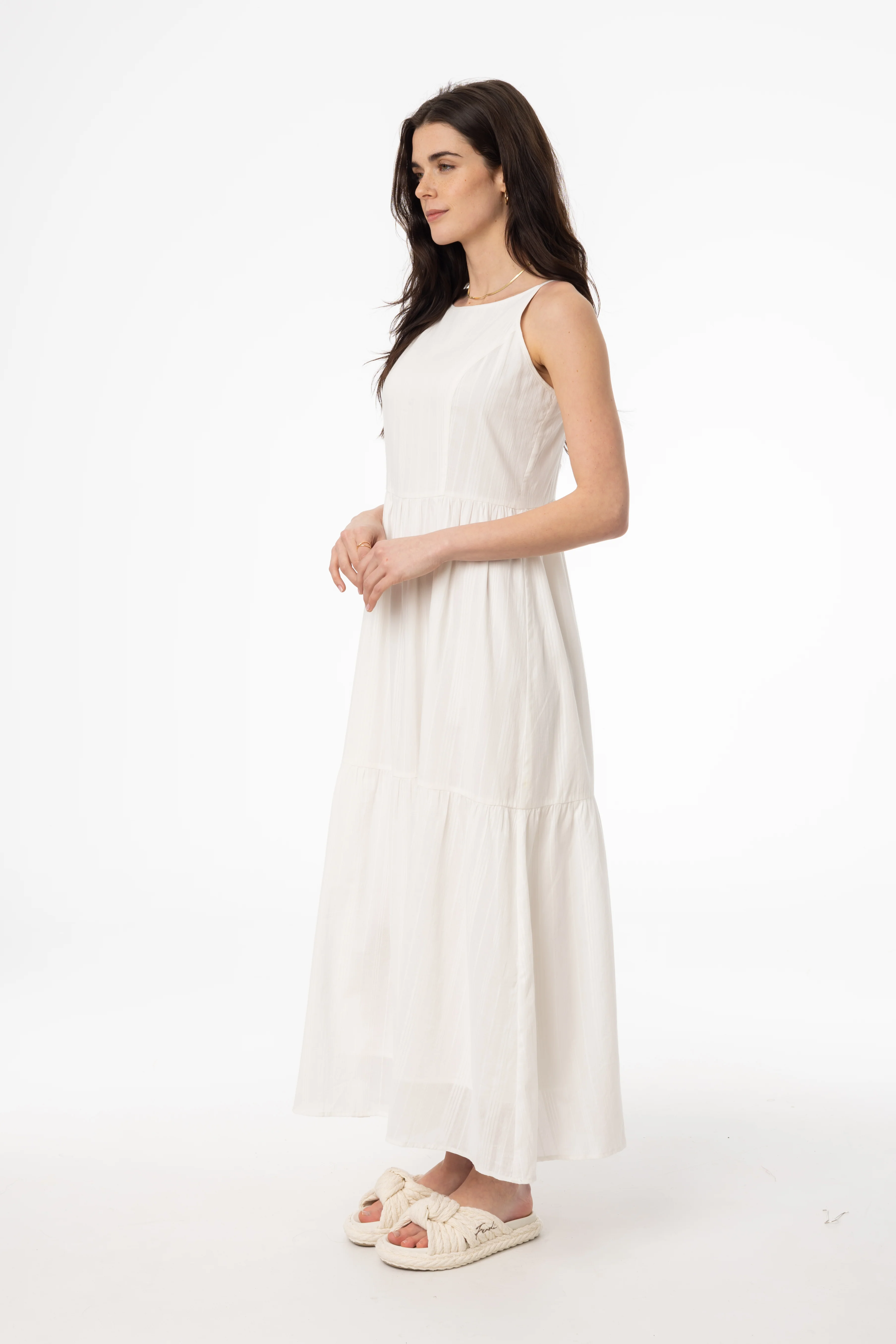 White Tiered Jumper - Image 2