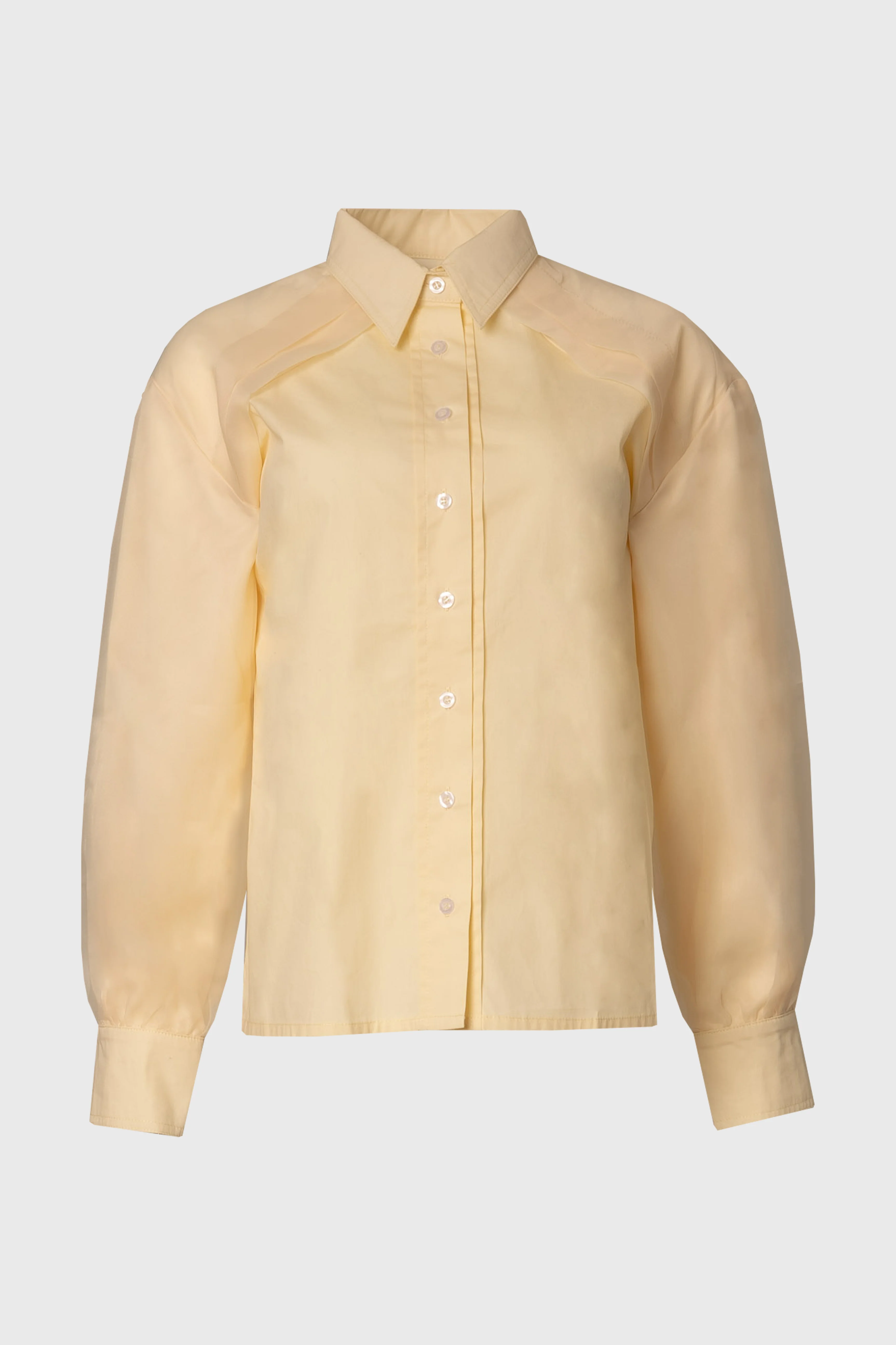 Yellow Organza Cotton Blouse - Image 6