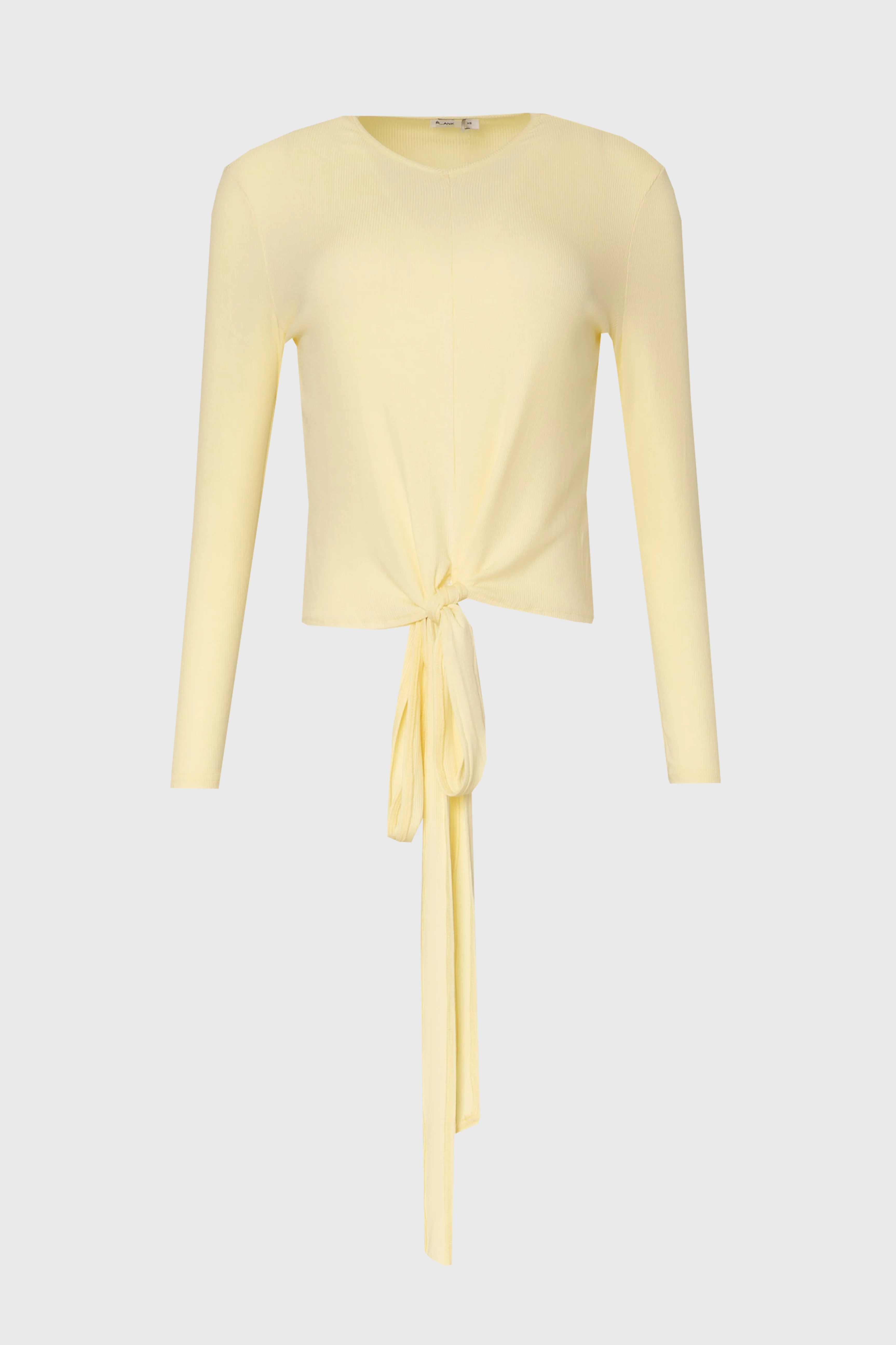 Yellow Ribbed Tie T-Shirt - Image 6
